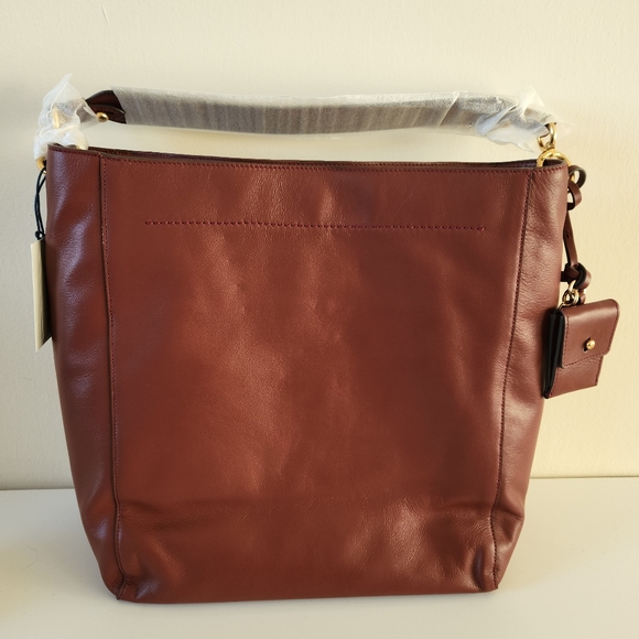 NWT Cole Haan Zoe Leather Bucket Hobo